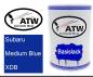 Preview: Subaru, Medium Blue, XDB: 500ml Lackdose, von ATW Autoteile West.